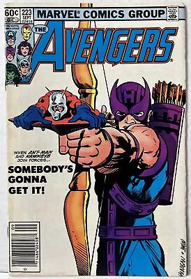 Buy Avengers #223 (1982) - 2nd Taskmaster Civil War - Hawkeye- Ant Man VG-FN • 11.85£