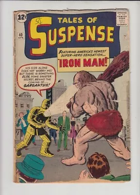 Buy TALES OF SUSPENSE #40 GD 2nd IRON MAN!! • 384.29£