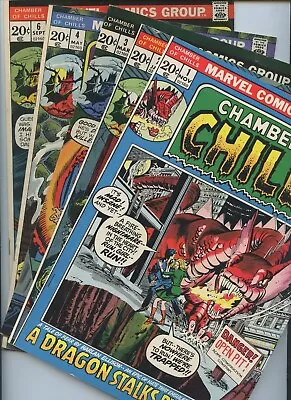 Buy Chamber Of Chills 1-4, 6-10, 12-17, 19-25 1972 (FN To VF)(22 Book Lot) • 158.12£