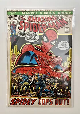 Buy The Amazing Spider-Man #112 (Spidey Cops Out!) Marvel Comics 1972 VG • 34.42£
