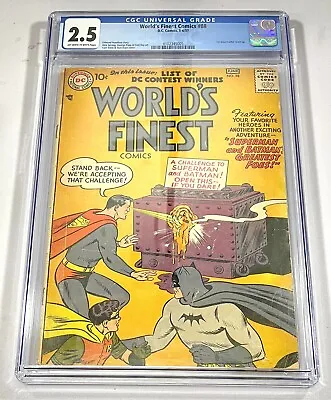 Buy CGC 2.5 Good + World's Finest Comics #88 D.C. Comics 5-6/57 Batman Superman • 130.45£
