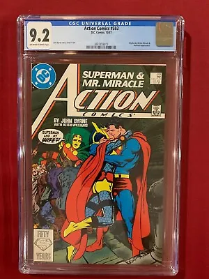 Buy Action Comics #593 CGC 9.2 Key! Controversial Story! DCU 1987 Superman DC Comics • 70.30£