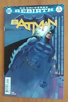 Buy Batman #15 - DC Comics Variant Cover Rebirth 1st Print 2016 Series • 6.99£