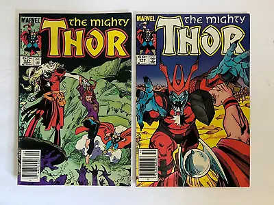 Buy The Mighty Thor #347 & #348 Marvel Comics 1984 FN Comic Book Lot • 6.34£