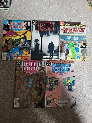 Buy Justice League America #26,27,28,29 &30 DC 1989 Lot Of 5 Comics • 10£