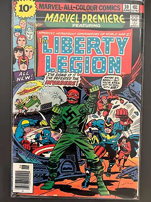 Buy MARVEL PREMIERE (1972) #30 Marvel Comics The Liberty Legion • 4.95£