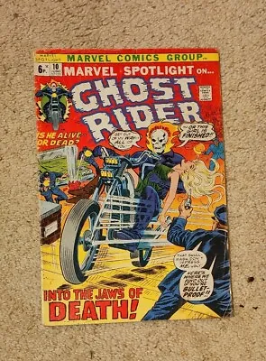 Buy Marvel Spotlight On Ghost Rider #10 Witch Woman 1973 Marvel Comics F- • 12.99£