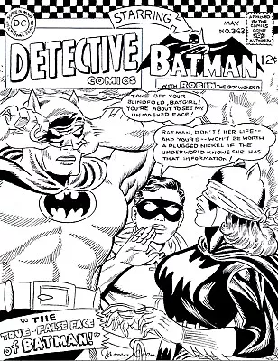 Buy Detective Comics # 363 Cover Recreation 2nd Batgirl Original Comic Art • 27.70£