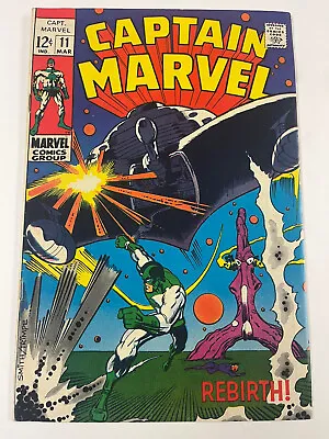 Buy Captain Marvel #11, Captain Marvel Aquires New Powers, Marvel 1969 • 15.85£