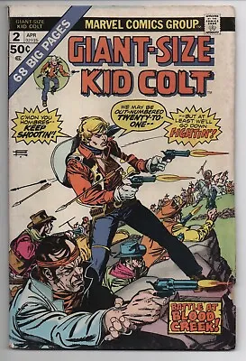 Buy Giant Size Kid Colt Outlaw 2 Marvel Comic Book 1975 Battle At Blood Creek • 42.45£