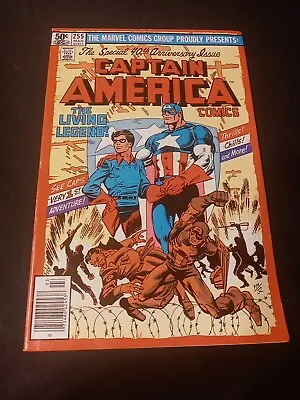 Buy Captain America #255 Vf/nm. 40th Anniversary Issue • 11.85£