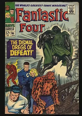 Buy Fantastic Four #58 FN 6.0 Doctor Doom! Jack Kirby Cover! Marvel 1967 • 45.13£