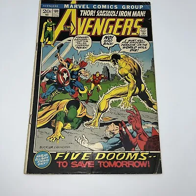 Buy Avengers #101 1972 R.Buckler R.Thomas MARVEL COMICS • 12£