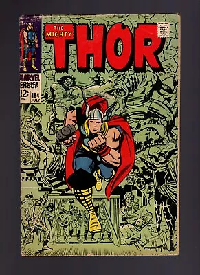 Buy The Mighty Thor #154 - Classic Kirby Cover - 1st App Mangog - Lower Grade Plus • 32.43£