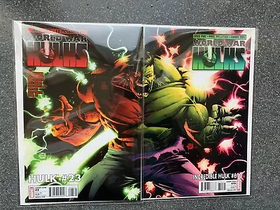Buy Hulk 23 And Incredible Hulk 610 Connecting Kubert Variants World War Hulks • 60£