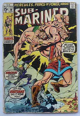 Buy The Sub-Mariner #29 - Marvel Comics September 1970 GD 2.0 • 8.95£