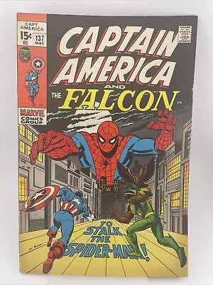 Buy Captain America And The Falcon #137- To Stalk The Spider Man! • 23.82£