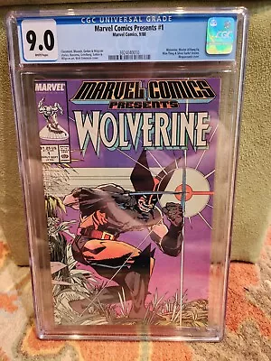 Buy Marvel Comics Presents #1 CGC 9.0 Wolverine Silver Surfer Wraparound Cover • 23.97£