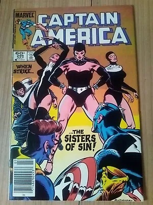 Buy Captain America #295 - First App Sisters Of Sin - Newstand Edition  Vfn • 18£