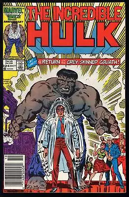 Buy Incredible Hulk #324 Marvel 1986 (NM-) Return Of Grey Hulk! NEWSSTAND! L@@K! • 22.13£