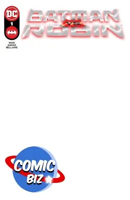 Buy Batman Vs Robin #1 (2022) 1st Print Card Stock Blank Variant Cover F Dc Comics • 6.75£