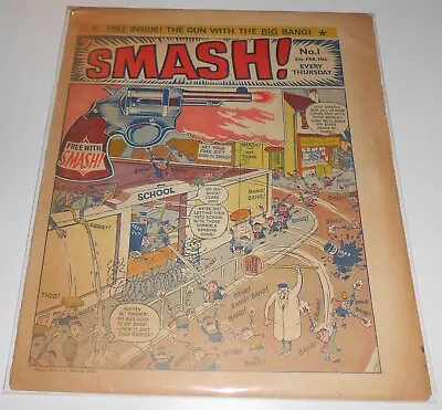Buy SMASH! COMIC No.1 Odhams UK 1966 Scarce Vintage Comic Leo Baxendale Ken Reid • 150£