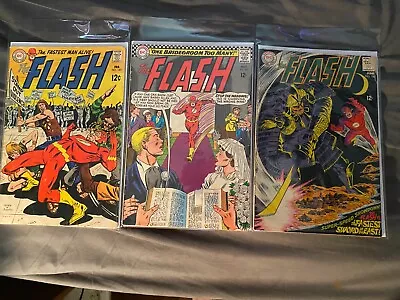 Buy The Flash # 165 180 185 Vol.1 Complete 1966-68- Silver Age 12 Cents Comic Book • 28.11£