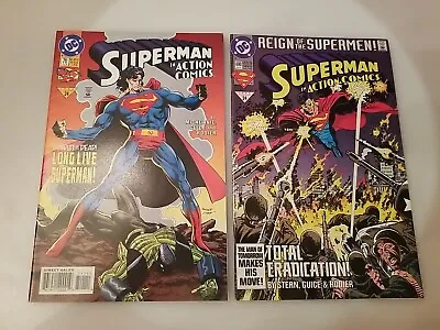 Buy Action Comics #711 (DC Comics, July 1995), & #690 AUG 93, Lot  Of 2 • 5.40£