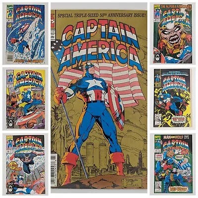 Buy Captain America, Lot Of 7: #383,384,385,386,387,400,407 - Marvel Comics 1991 VF • 10.25£