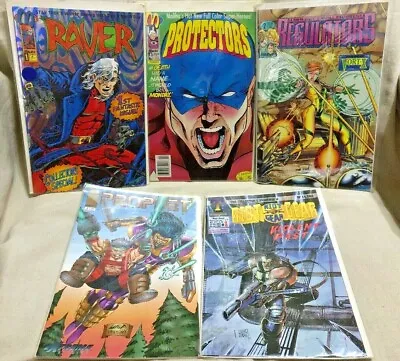 Buy 5 Comic Books Protectors #4 Riot Gear #1 Raver #1 Regulators #2 Prophet • 3.93£