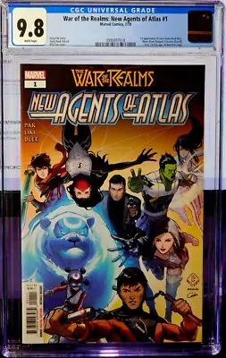Buy War Of The Realms New Agents Atlas #1 CGC 9.8 1st Appearance Wave Aero Luna Snow • 47.96£