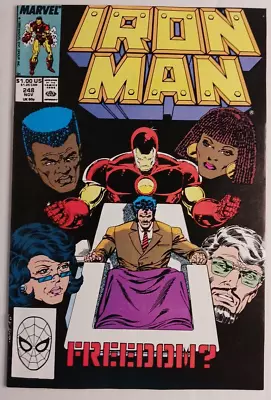 Buy Iron Man #248 ~ Marvel Comics 1989 ~ DIRECT EDITION ~ WHITE PAGES ~ NM • 2.36£