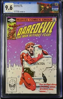 Buy Daredevil #182 CGC 9.6 Frank Miller 1982 Custom Label COMBINE SHIPPING • 43.48£