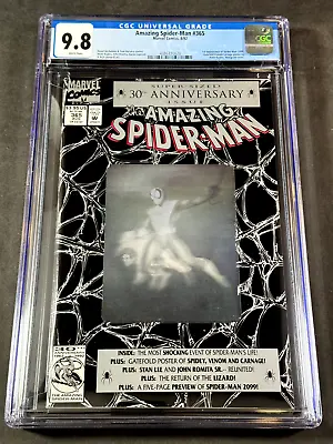Buy The Amazing Spider-Man #365 1992 CGC 9.8 4386330020 1st Appearance Spiderman2099 • 126.20£