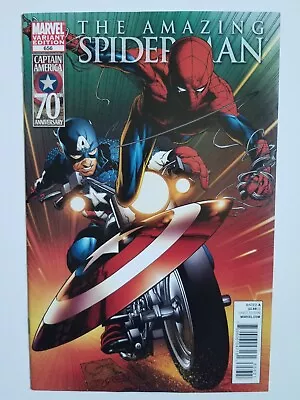 Buy Amazing Spider-Man #656 (2011 Marvel Comics) 70th Anniv Captain America Variant • 12£