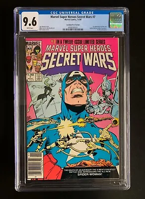 Buy Marvel Super Heroes Secret Wars #7  Cgc 9.6 Wp - Canadian Price Variant - Rare • 354.93£