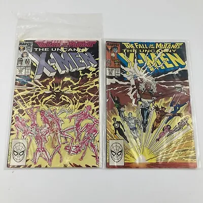 Buy The Uncanny X-Men #226, 227 Lot Of 2 Marvel Comcis The Fall Of The Mutants • 6£