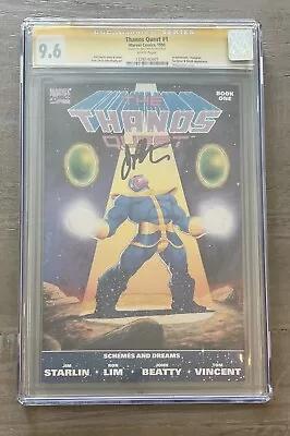 Buy Thanos Quest 1  CGC 9.6 SS  Sign Starlin NM+ Marvel • 119.24£