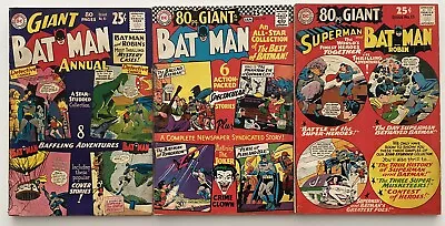 Buy Batman 1960s Annuals Three Giant Size Silver Age Comic Books Bundle • 86.76£
