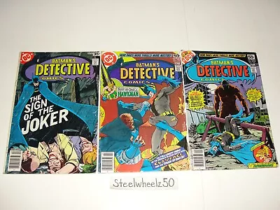 Buy Detective Comics #476 479 & 480 Comic Lot DC 1978 Batman Joker Hawkman Clayface • 27.79£