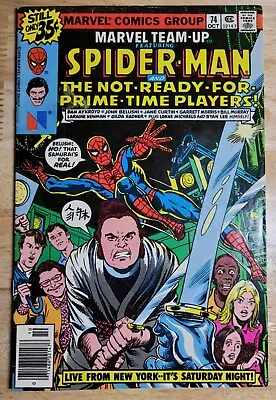 Buy Marvel Team-Up 74, FN , Bronze 1978, Chris Claremont, Newsstand! SNL Issue! • 19.77£