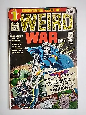 Buy DC Comics Weird War Tales #1 Joe Kubert Stories, Art, And Cover FN- 5.5 • 109.13£