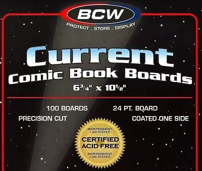 Buy BCW Supplies - BCW-BBCUR - Current Size Comic Backing Boards - (1000 Boards) • 167.03£