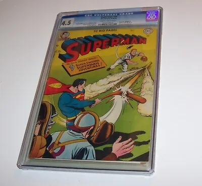 Buy Superman #66 - DC 1950 Golden Age Issue - CGC VG 4.5 - (Prankster Story) • 379.77£