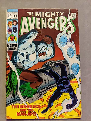 Buy Avengers #62, 1st M'Baku Man Ape, 1969, Marvel Comics, FREE UK POSTAGE • 115.99£