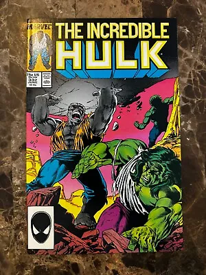 Buy Incredible Hulk #332 1987 Marvel Key Sam Stearns Becomes The Leader • 9.48£