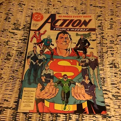 Buy DC Comics Action Comics Weekly Issue 601 1988 Blackhawk Wild Dog Green Lantern • 1.99£