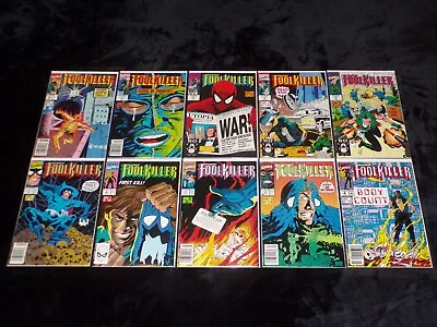 Buy Foolkiller 1 2 3 4 5 6 7 8 9 10 Spiderman Lot 1990 Marvel Comics Collection • 36.18£