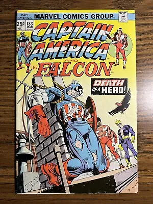 Buy Captain America 183 Death Of Captain America (roscoe Simmons) 1st App Gamecock • 12.57£
