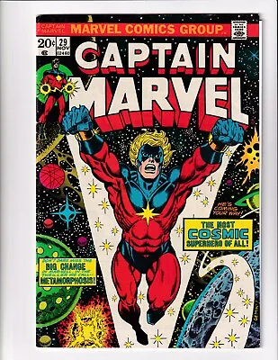 Buy Captain Marvel 29 Vg/fn Marvel Comics Book Thanos Starlin Eon Drax (1973) • 17.39£